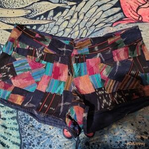 Free People Vintage Low Rise Cotton Patchwork Shorts/SZ 12/ See Info